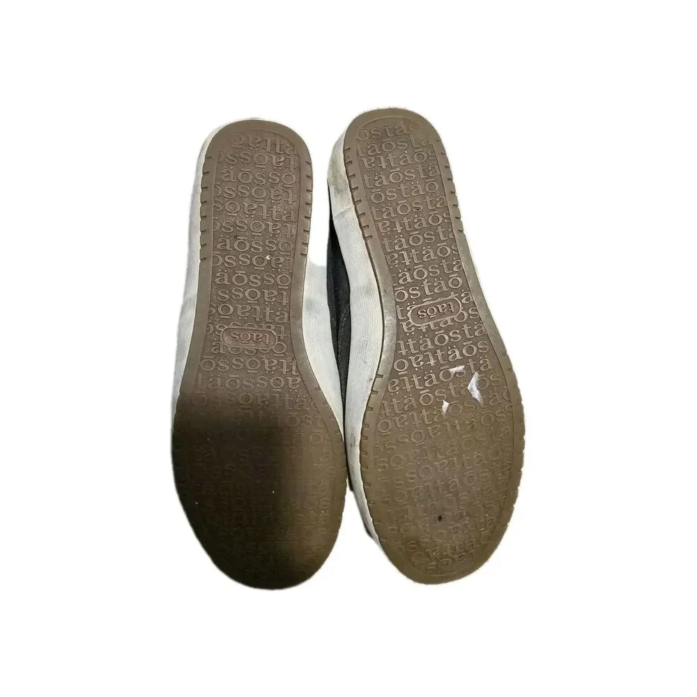 Taos Rubber Soul Slip On Sneakers Casual Shoes Dark Gray Canvas Women's Size 8